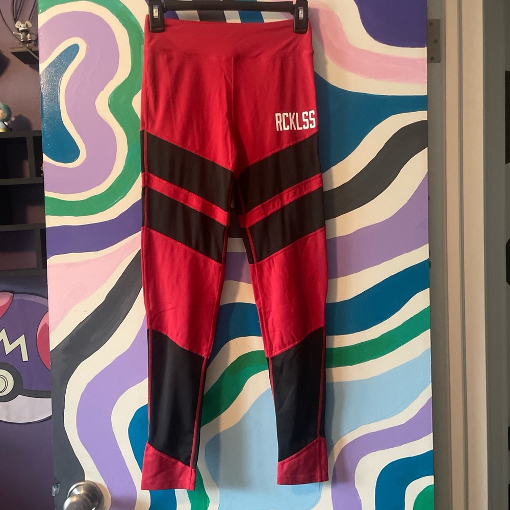 Black & Red Leggings